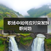 职场中如何应对突发辞职问题(图2) 职场中如何应对突发辞职问题(图2)