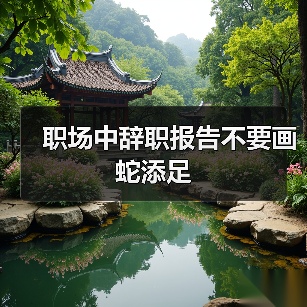 职场中辞职报告不要画蛇添足（图3）